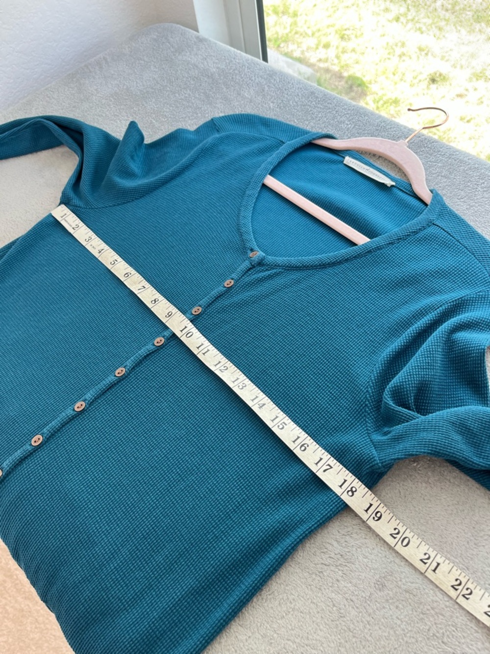 Peruvian Connection 100% Pima Cotton Tangier Tunic Waffle Knit size Medium - Picture 5 of 7